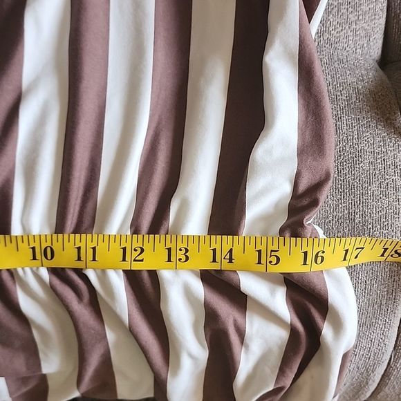 Levaca striped stretchy midi belted dress Size XL - Picture 9 of 11